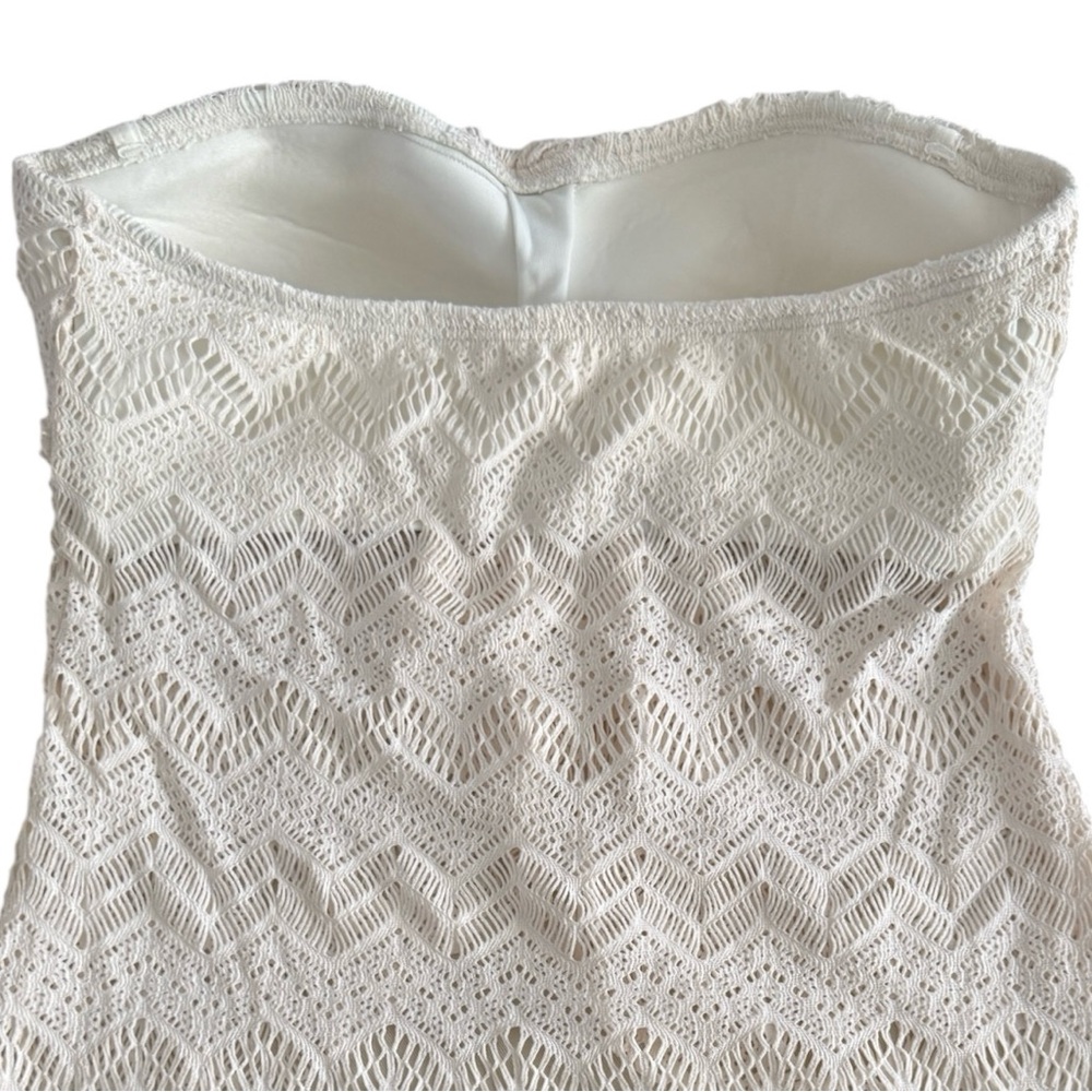 NWOT Vince Camuto Crochet Lace Draped Bandini Top - Picture 6 of 7